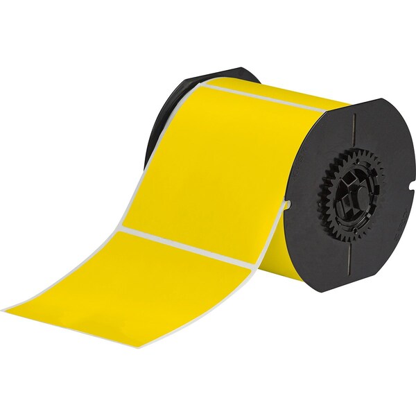 B33 Series Weather Resistant Outdoor Polyester Labels 4 in H x 4 in W YL 400/RL